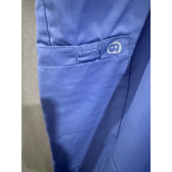 WonderWink Work Mens 2X-Tall Ceil Blue Scrub Pants With Drawstring & Stretch - Picture 7 of 7